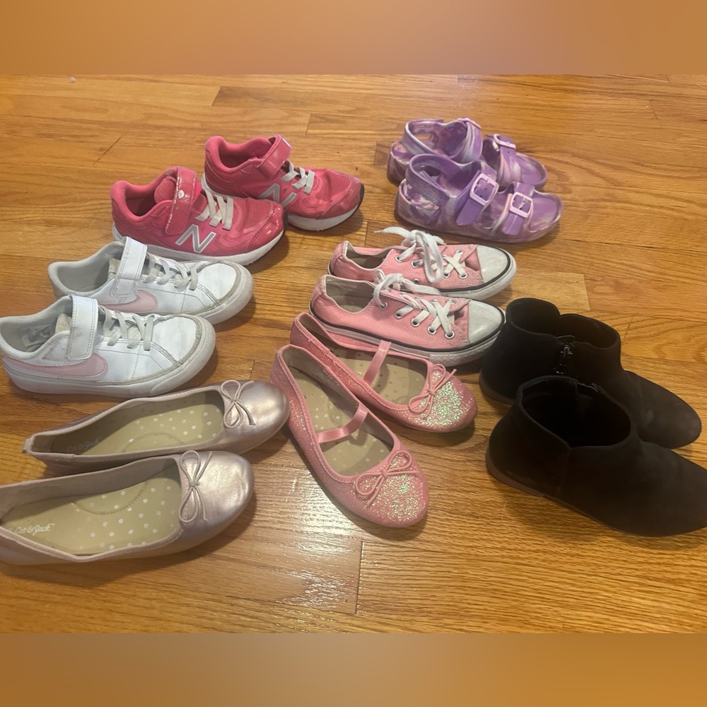 Bundle of 7 pair of Girls Shoes